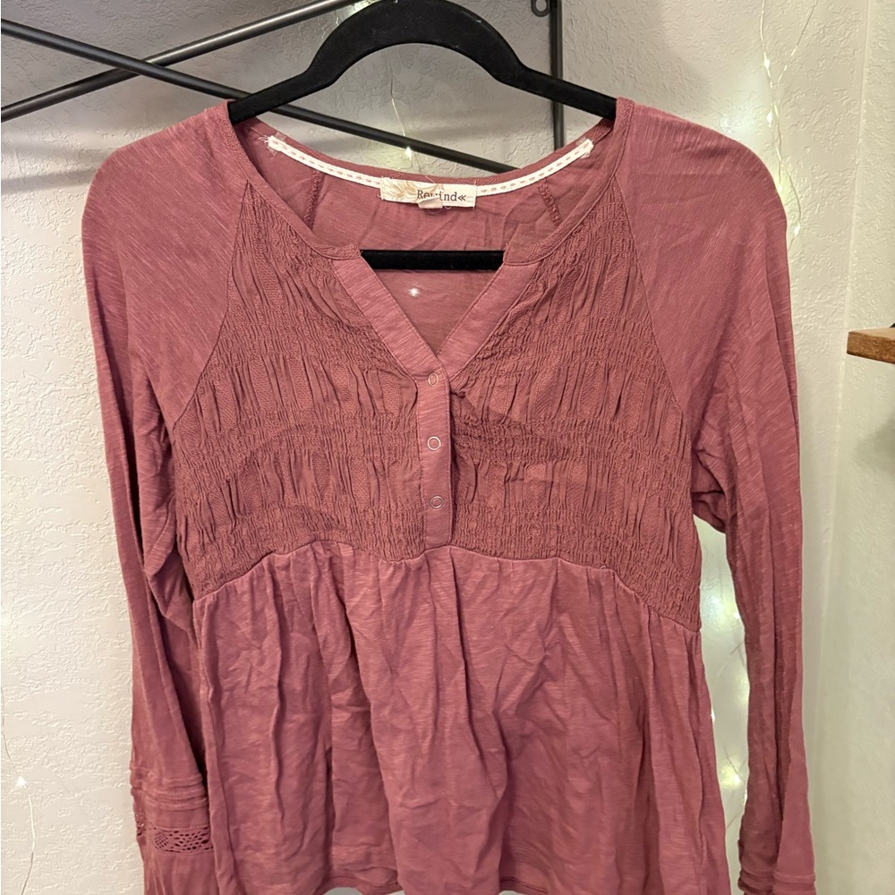 Rewind Mauve Blouse